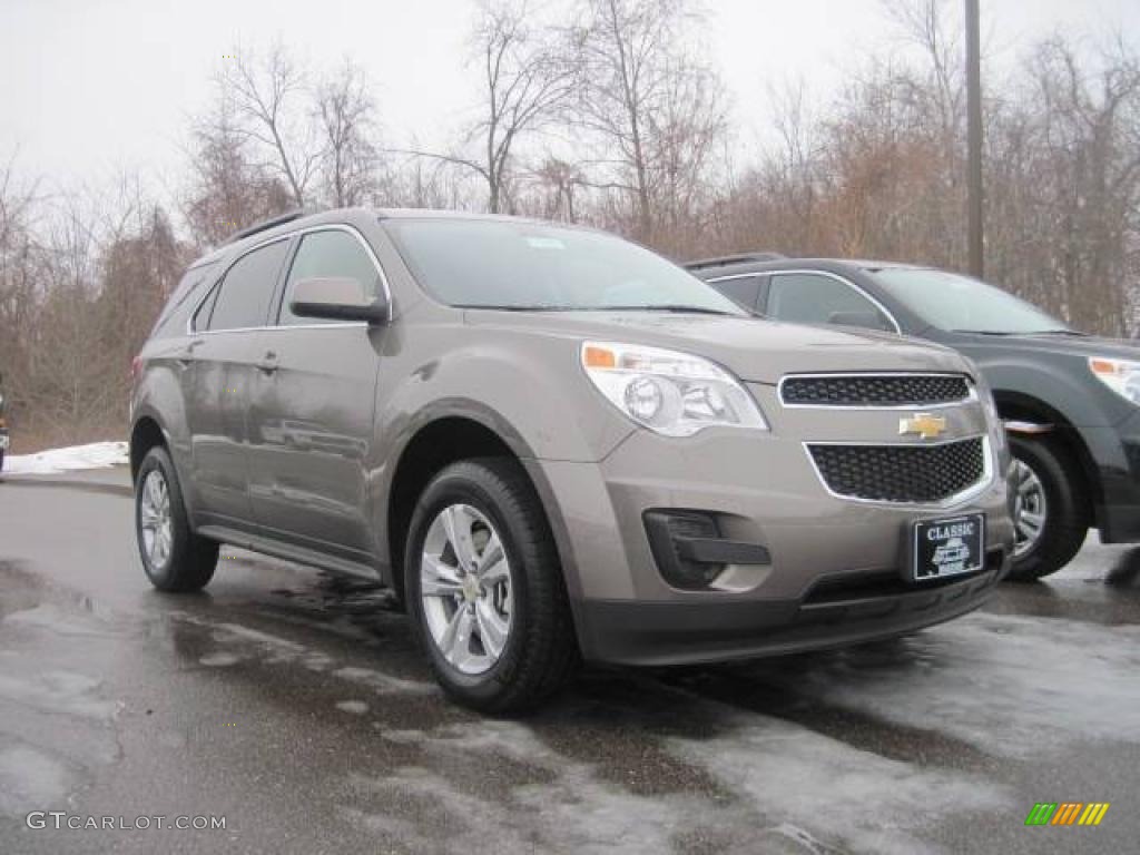 2010 Equinox LT AWD - Mocha Steel Metallic / Jet Black photo #3