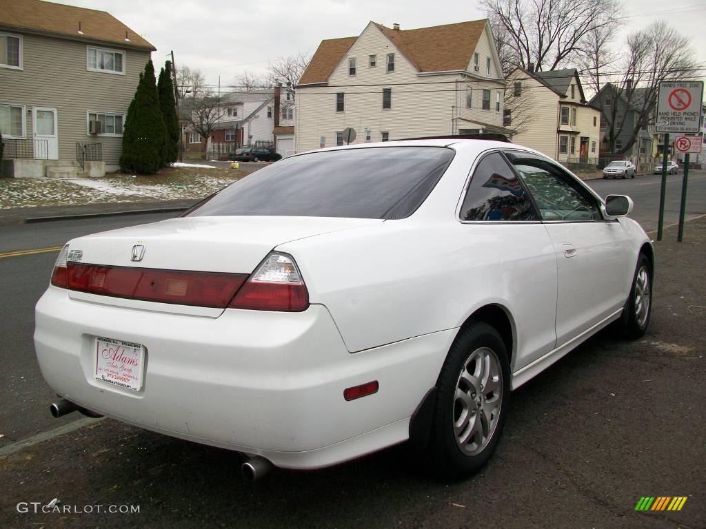 2002 Accord EX V6 Coupe - Taffeta White / Ivory photo #7