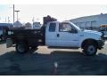 2004 Oxford White Ford F450 Super Duty XL SuperCab 4x4 Chassis Dump Truck  photo #4