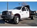 2004 Oxford White Ford F450 Super Duty XL SuperCab 4x4 Chassis Dump Truck  photo #30