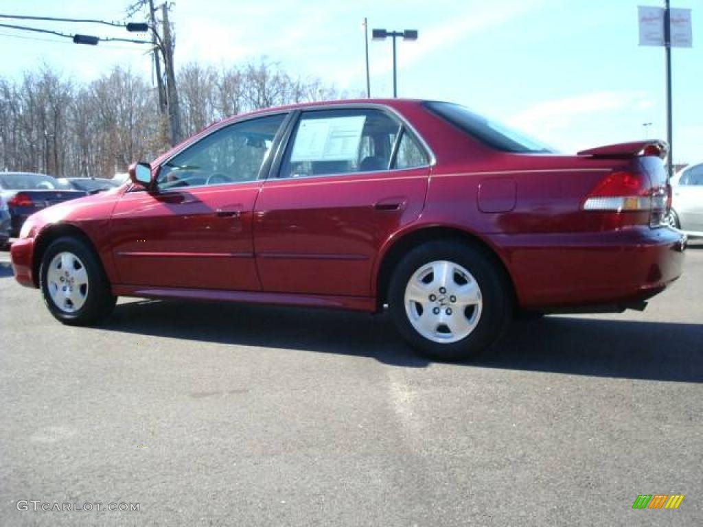 2002 Accord EX V6 Sedan - Firepepper Red Pearl / Ivory photo #3