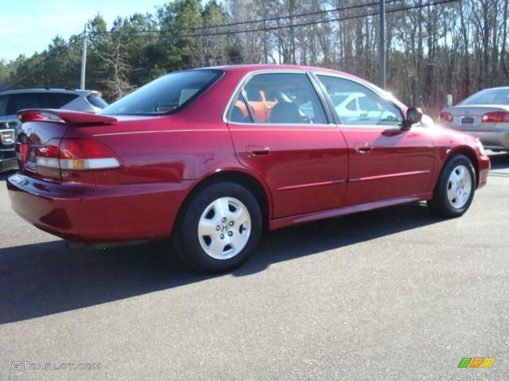 2002 Accord EX V6 Sedan - Firepepper Red Pearl / Ivory photo #6