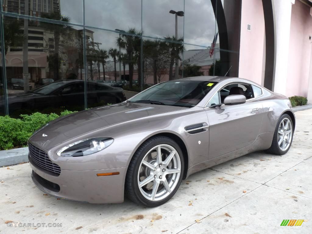 2006 V8 Vantage Coupe - Oyster Silver / Iron Ore Red photo #1