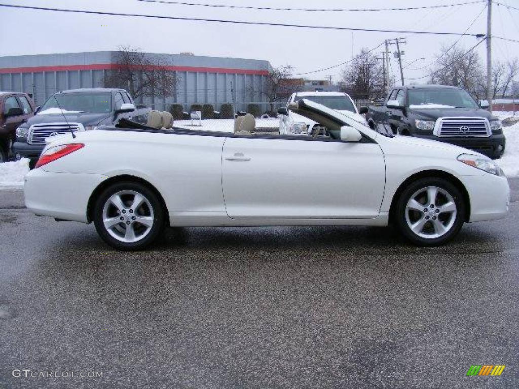 2007 Solara SLE V6 Convertible - Blizzard White Pearl / Ivory photo #3