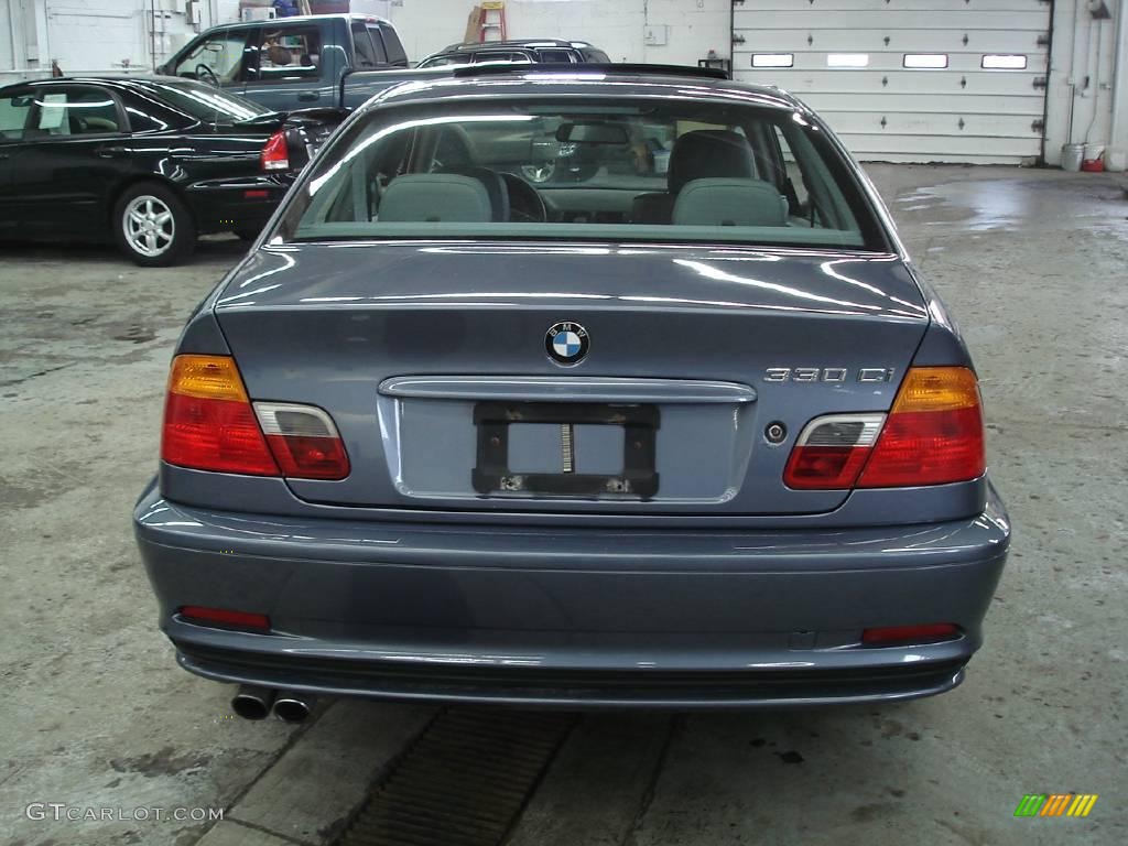 2001 3 Series 330i Coupe - Steel Blue Metallic / Grey photo #6