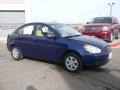 2009 Dark Sapphire Blue Hyundai Accent GLS 4 Door  photo #3