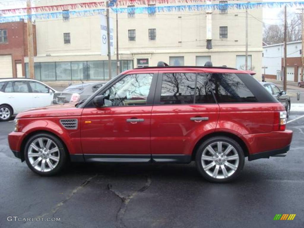 2007 Range Rover Sport Supercharged - Rimini Red Metallic / Ivory photo #2