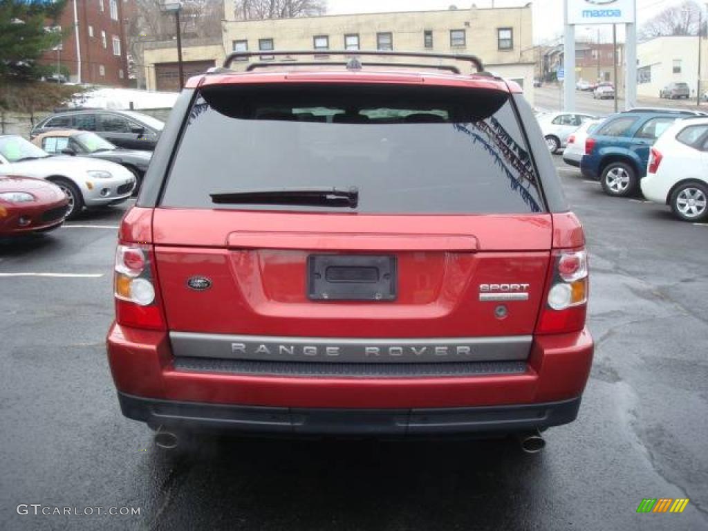 2007 Range Rover Sport Supercharged - Rimini Red Metallic / Ivory photo #4