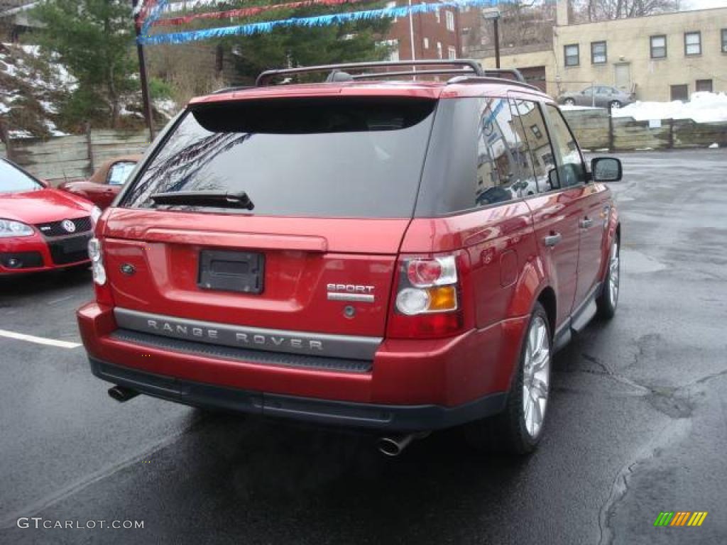 2007 Range Rover Sport Supercharged - Rimini Red Metallic / Ivory photo #5
