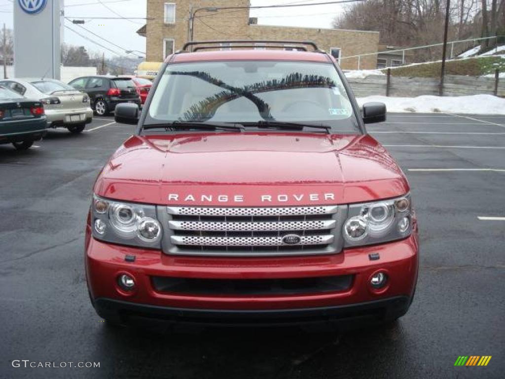 2007 Range Rover Sport Supercharged - Rimini Red Metallic / Ivory photo #8