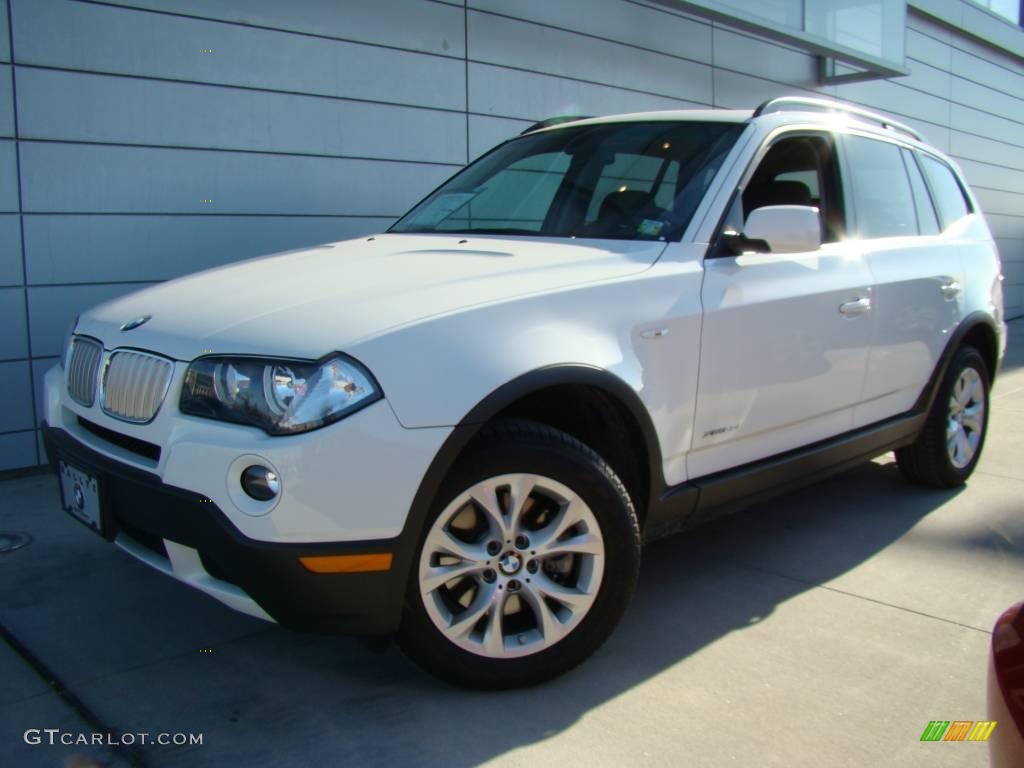 2009 X3 xDrive30i - Alpine White / Black photo #1