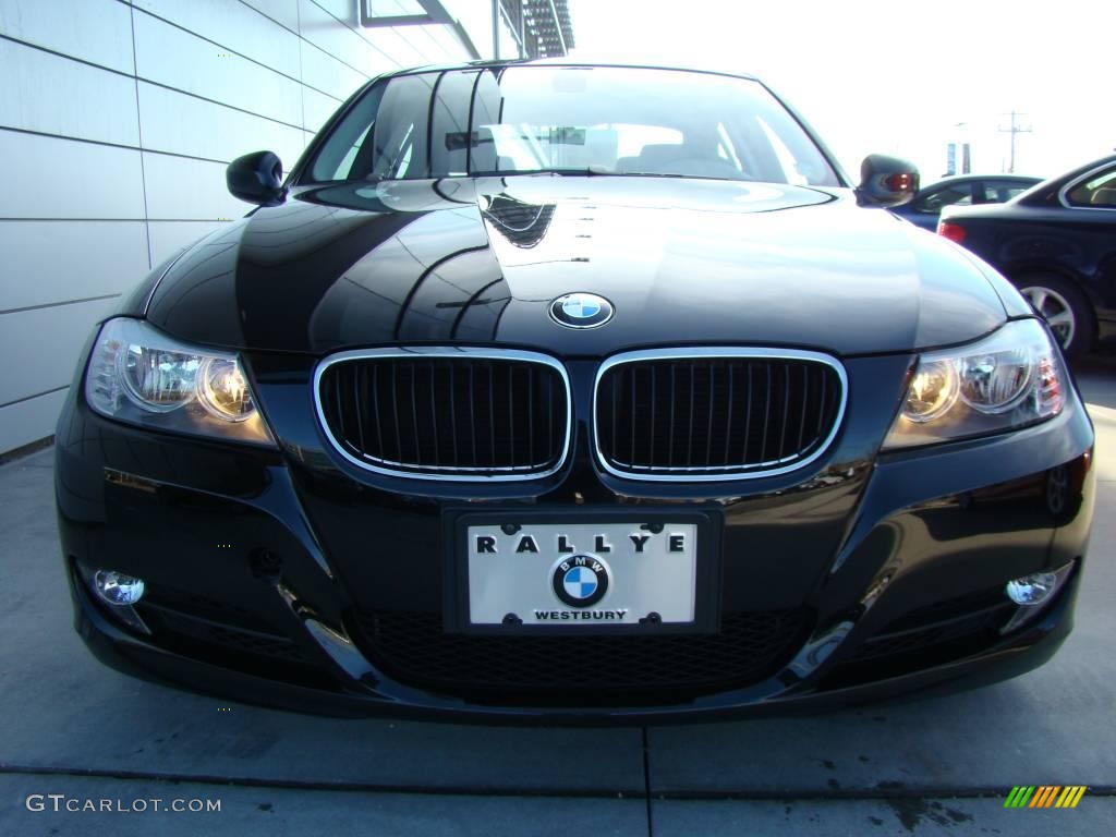 2009 3 Series 328i Sedan - Jet Black / Black photo #2