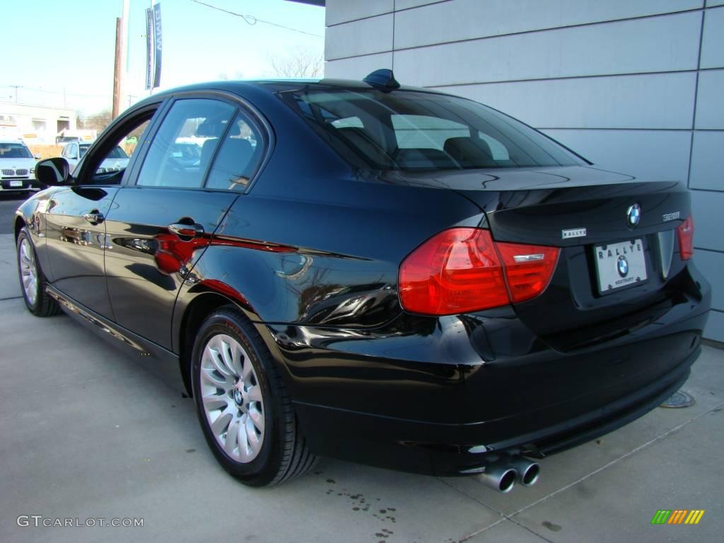 2009 3 Series 328i Sedan - Jet Black / Black photo #5