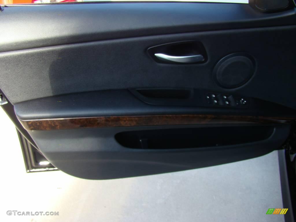 2009 3 Series 328i Sedan - Jet Black / Black photo #7