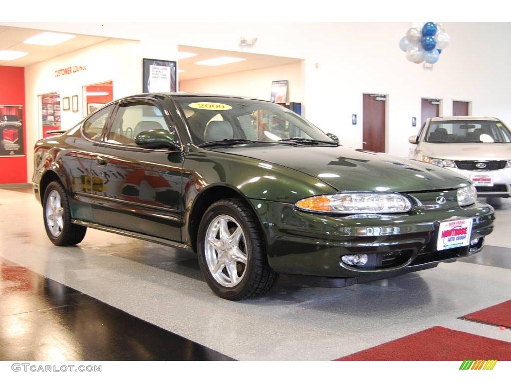 2000 Alero GLS Coupe - Meadow Green / Neutral photo #9