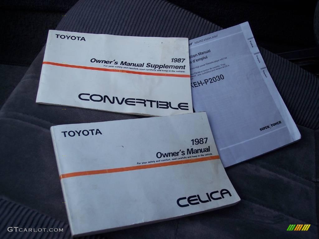 1987 Celica GT Convertible - Super White II / Gray photo #39