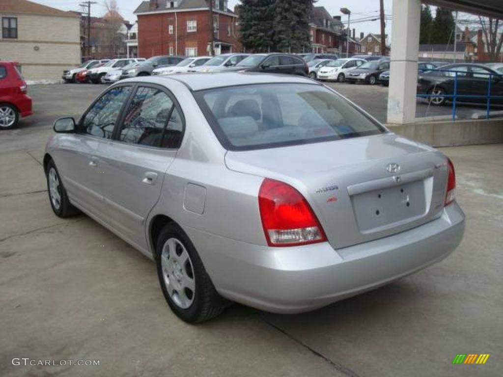 2002 Elantra GLS Sedan - Silver Pewter / Gray photo #2