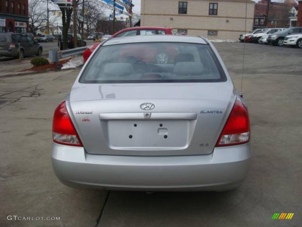 2002 Elantra GLS Sedan - Silver Pewter / Gray photo #3