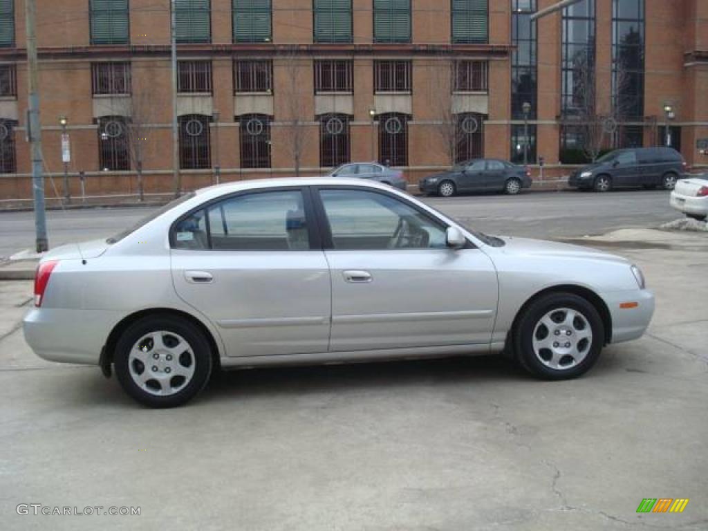 2002 Elantra GLS Sedan - Silver Pewter / Gray photo #5