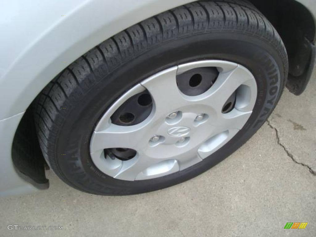 2002 Elantra GLS Sedan - Silver Pewter / Gray photo #9