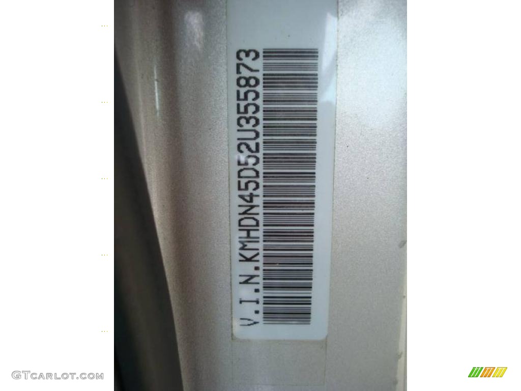 2002 Elantra GLS Sedan - Silver Pewter / Gray photo #19