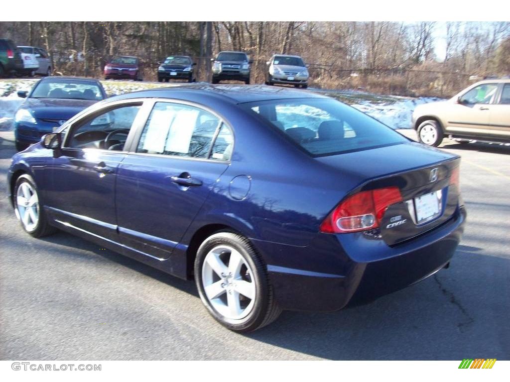 2008 Civic EX Sedan - Royal Blue Pearl / Gray photo #22