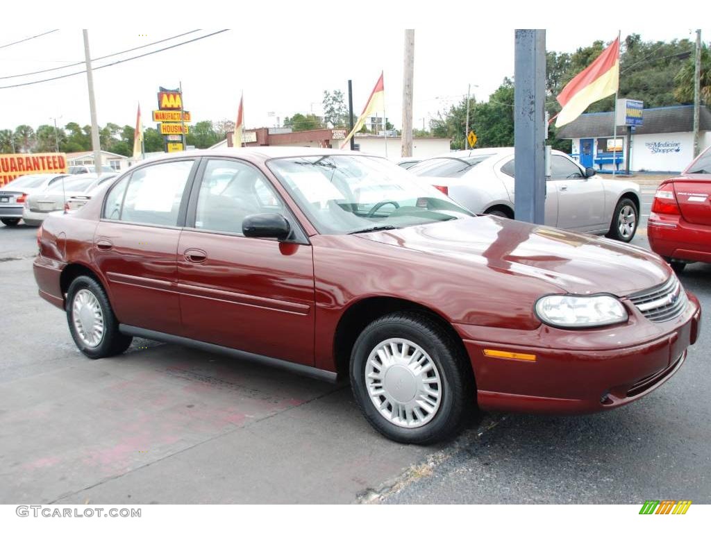 2002 Malibu Sedan - Redfire Metallic / Gray photo #8