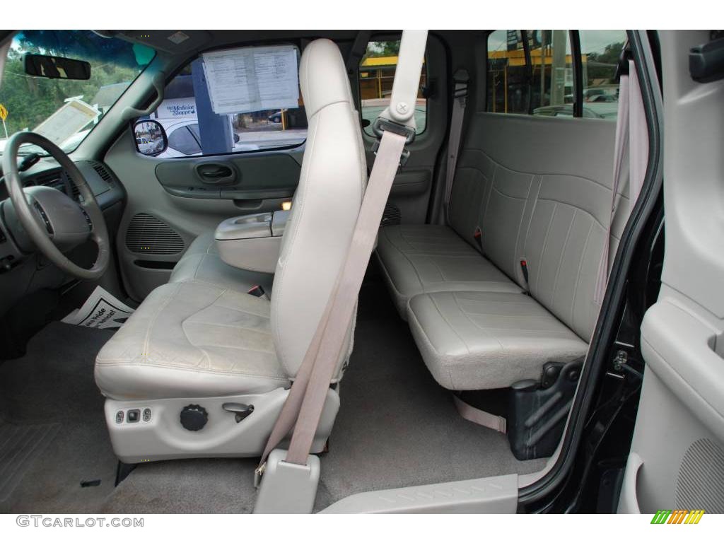 2000 F150 Lariat Extended Cab 4x4 - Black / Medium Graphite photo #22