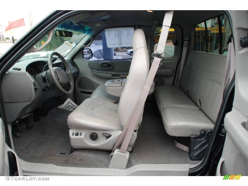 2000 F150 Lariat Extended Cab 4x4 - Black / Medium Graphite photo #23