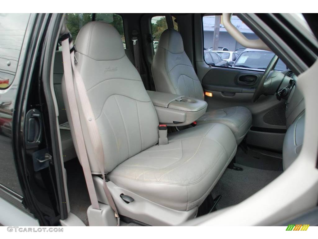 2000 F150 Lariat Extended Cab 4x4 - Black / Medium Graphite photo #24