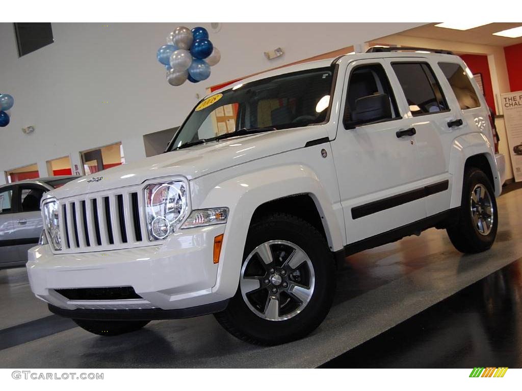 Stone White Jeep Liberty