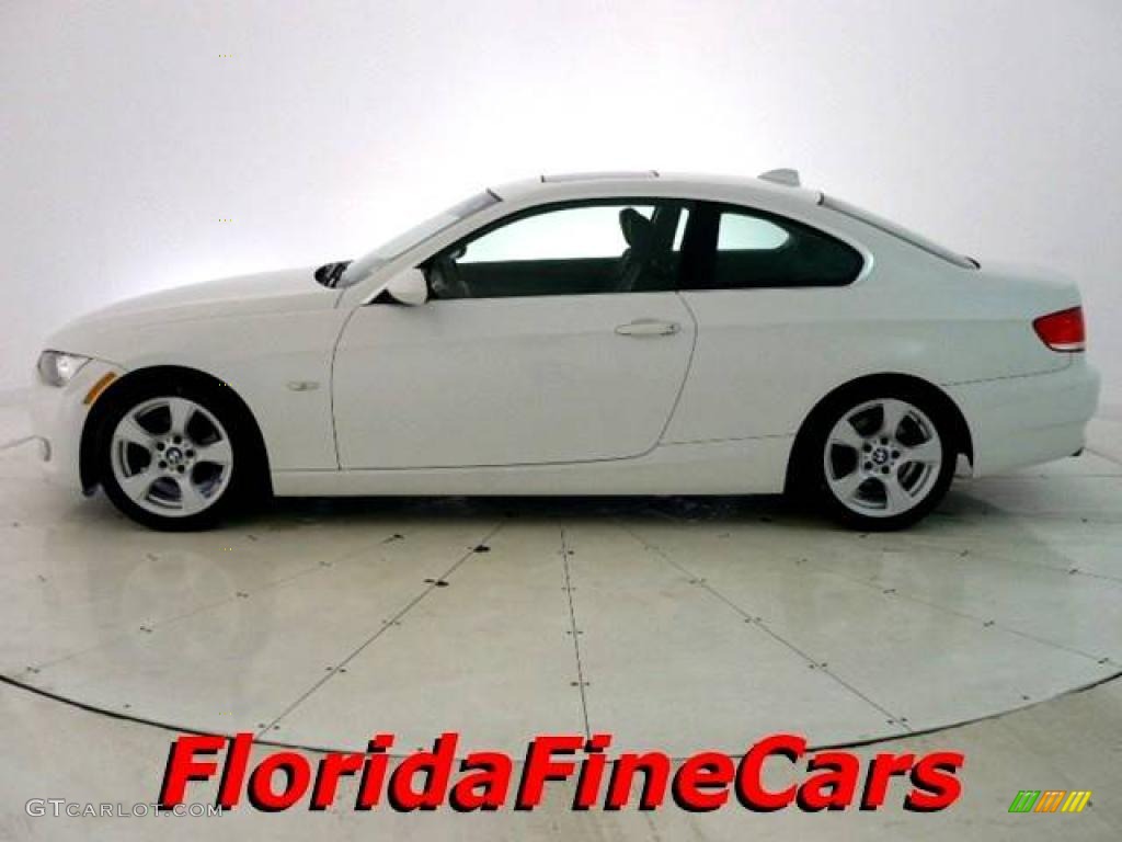 2007 3 Series 328i Coupe - Alpine White / Black photo #3