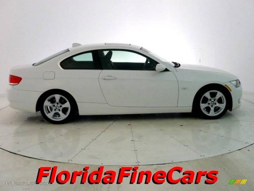 2007 3 Series 328i Coupe - Alpine White / Black photo #4