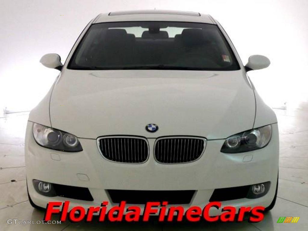 2007 3 Series 328i Coupe - Alpine White / Black photo #5