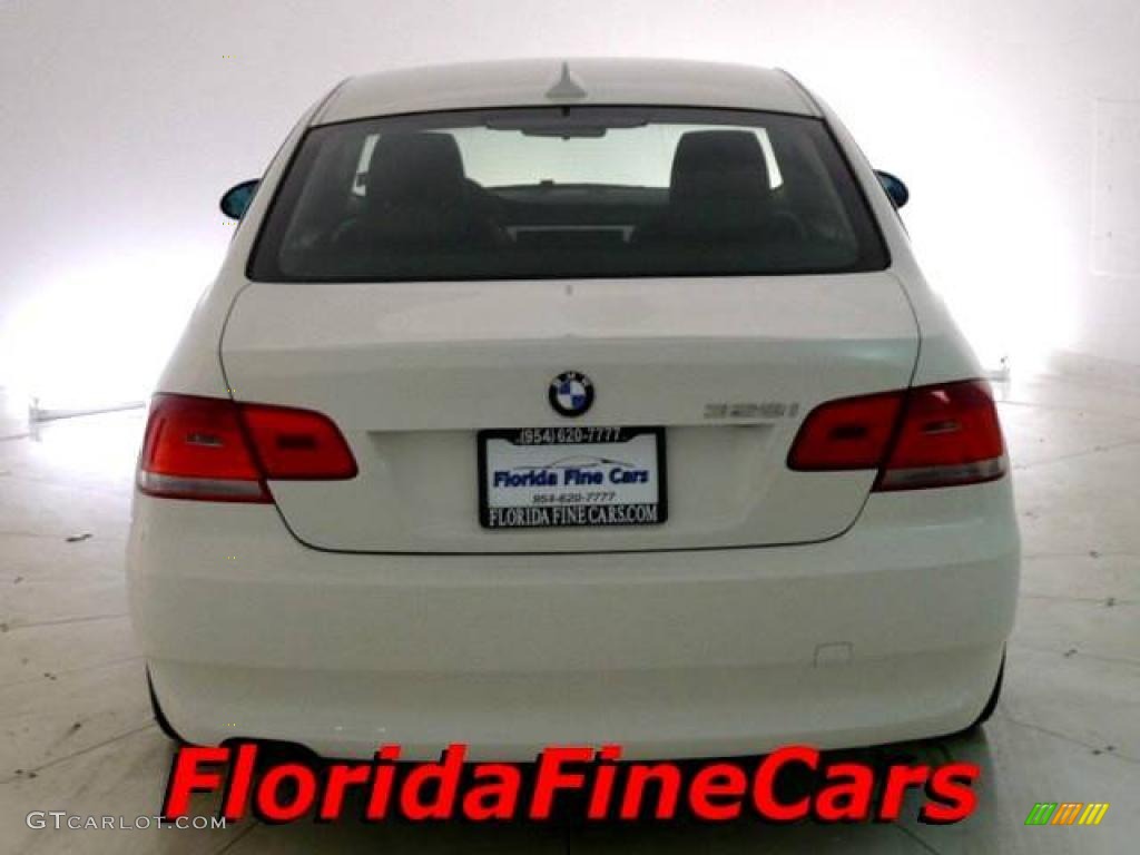 2007 3 Series 328i Coupe - Alpine White / Black photo #6