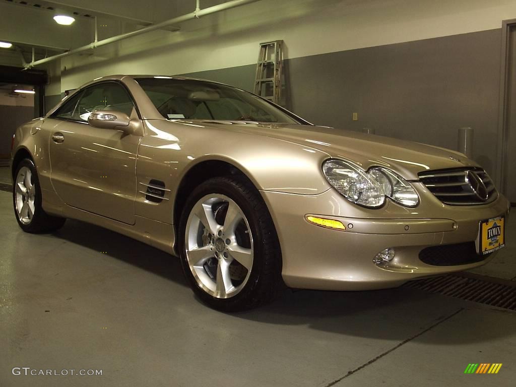 2004 SL 600 Roadster - Desert Silver Metallic / Stone photo #1