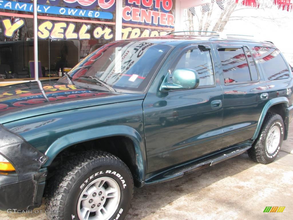 1999 Durango SLT 4x4 - Forest Green Pearlcoat / Mist Gray photo #4