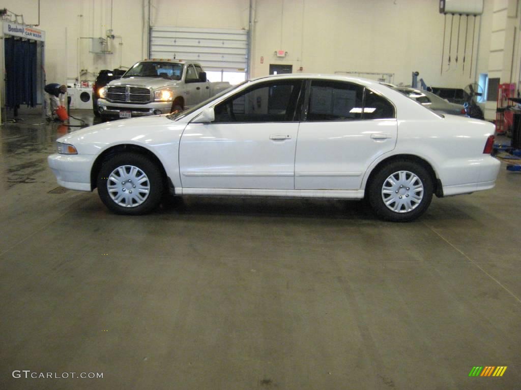 2001 Galant ES - Northstar White / Gray photo #8