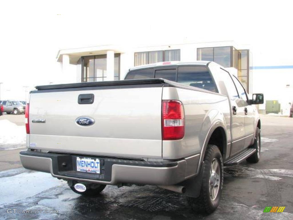 2006 F150 Lariat SuperCrew 4x4 - Silver Metallic / Tan photo #5