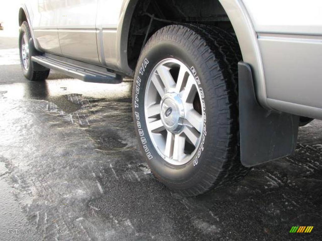 2006 F150 Lariat SuperCrew 4x4 - Silver Metallic / Tan photo #8