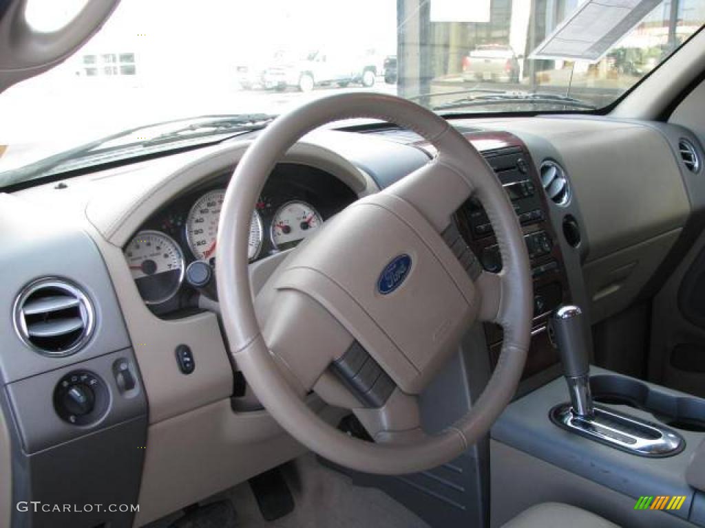 2006 F150 Lariat SuperCrew 4x4 - Silver Metallic / Tan photo #11