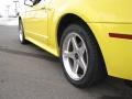 2001 Zinc Yellow Metallic Ford Mustang Cobra Convertible  photo #9