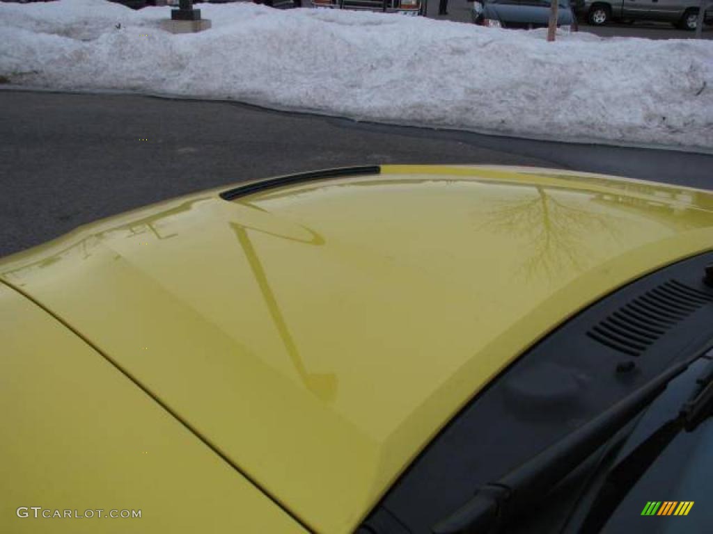 2001 Mustang Cobra Convertible - Zinc Yellow Metallic / Dark Charcoal photo #12