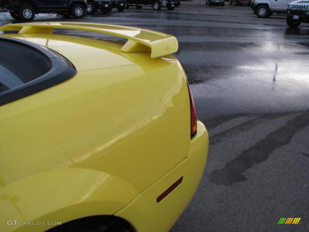 2001 Mustang Cobra Convertible - Zinc Yellow Metallic / Dark Charcoal photo #13