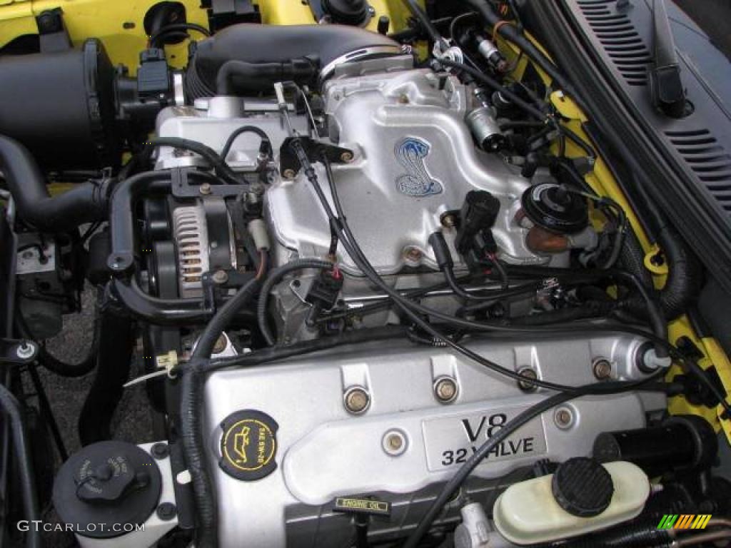 2001 Mustang Cobra Convertible - Zinc Yellow Metallic / Dark Charcoal photo #22