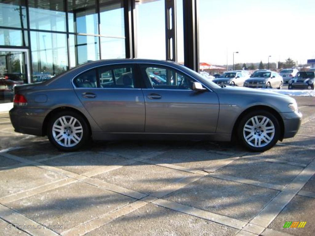 2002 7 Series 745i Sedan - Titanium Grey Metallic / Black photo #9