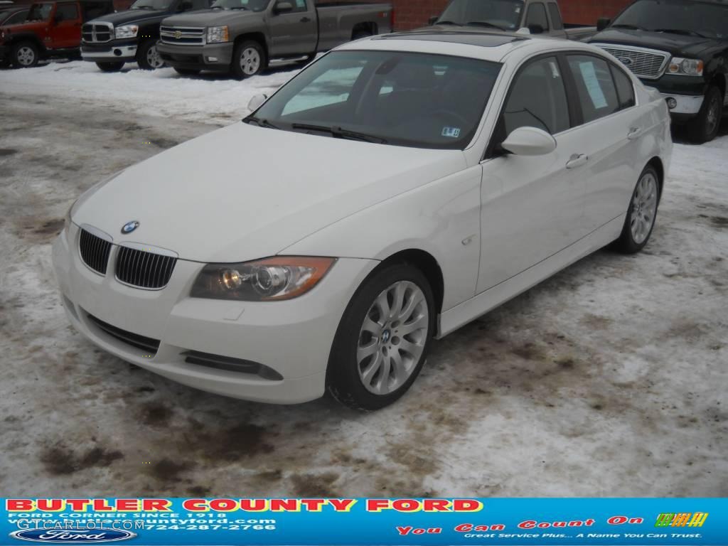2006 3 Series 330xi Sedan - Alpine White / Grey photo #17