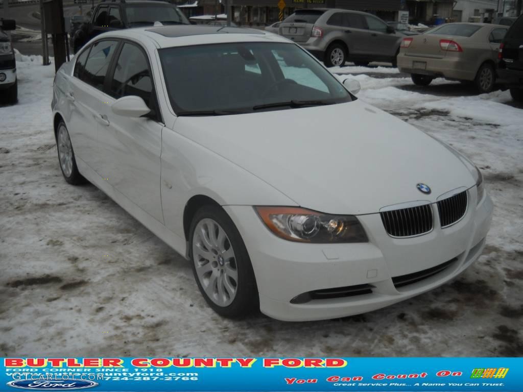 2006 3 Series 330xi Sedan - Alpine White / Grey photo #19