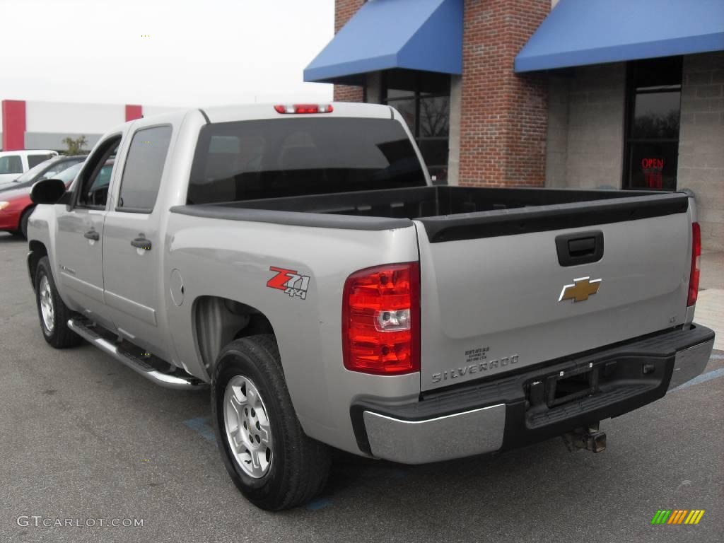2008 Silverado 1500 LT Crew Cab 4x4 - Silver Birch Metallic / Light Titanium/Ebony Accents photo #8