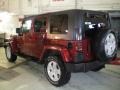 2007 Red Rock Crystal Pearl Jeep Wrangler Unlimited Sahara 4x4  photo #8